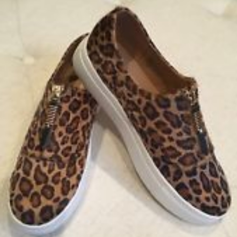New madden girl Kudos Zip Fashion Sneakers Leopard
